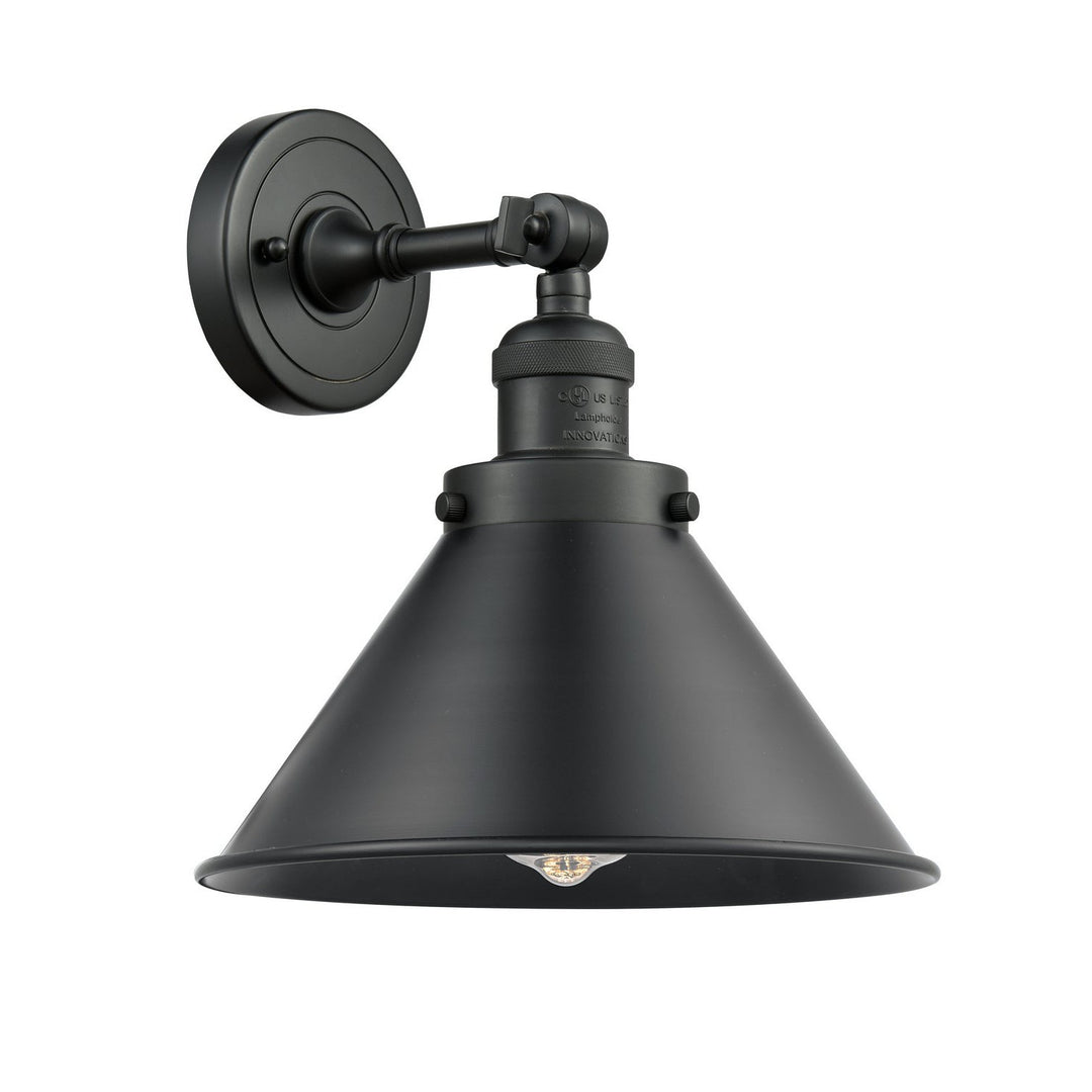 Innovations Franklin Restoration 203-BK-M10-BK Wall Sconce Light - Matte Black