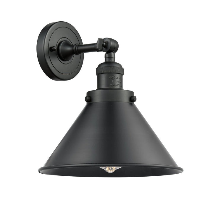 Innovations Franklin Restoration 203-BK-M10-BK-LED Wall Sconce Light - Matte Black