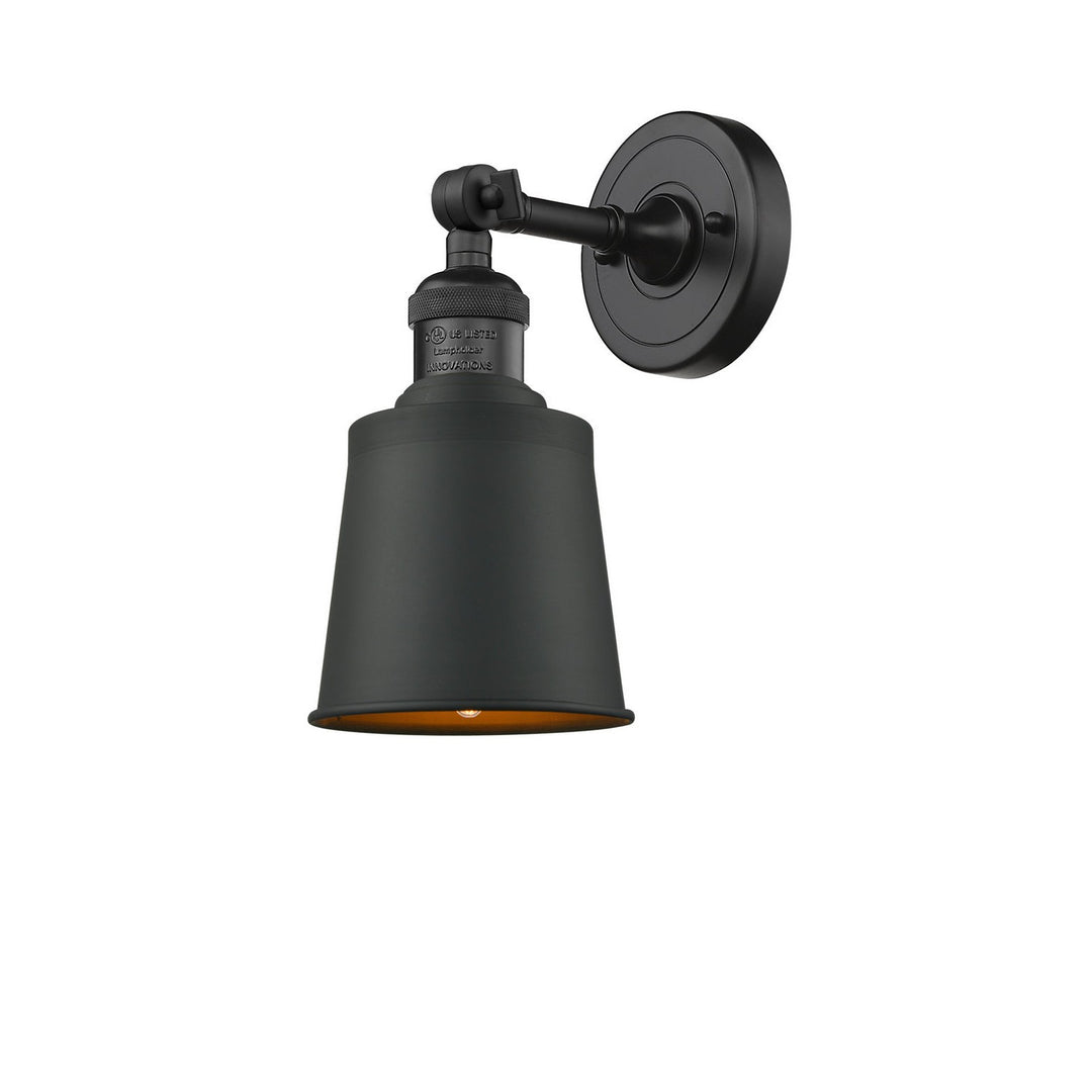 Innovations Franklin Restoration 203-BK-M9-BK-LED Wall Sconce Light - Matte Black