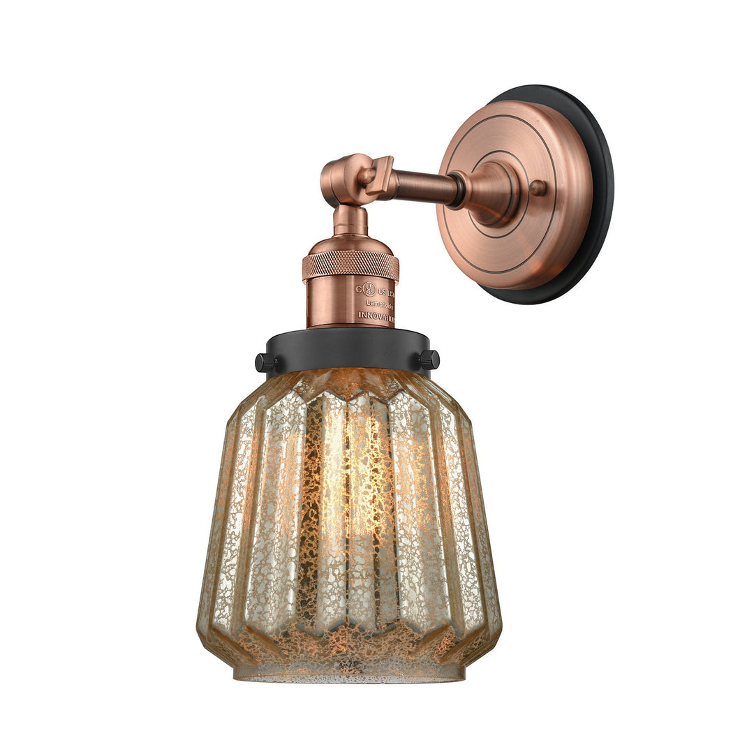 Innovations Franklin Restoration 203BP-ACBK-G146 Wall Sconce Light - Antique Copper