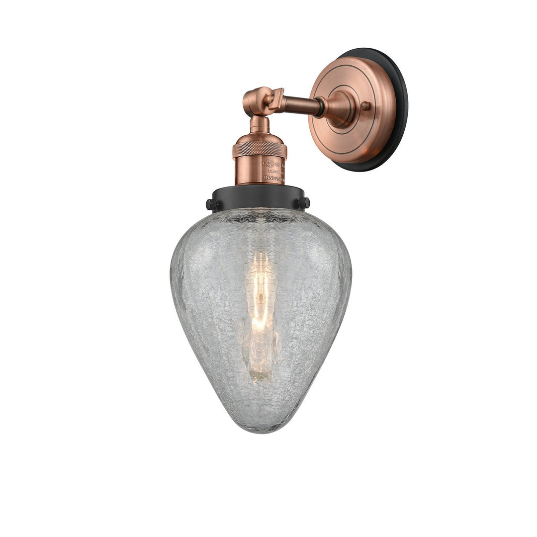 Innovations Franklin Restoration 203BP-ACBK-G165 Wall Sconce Light - Antique Copper