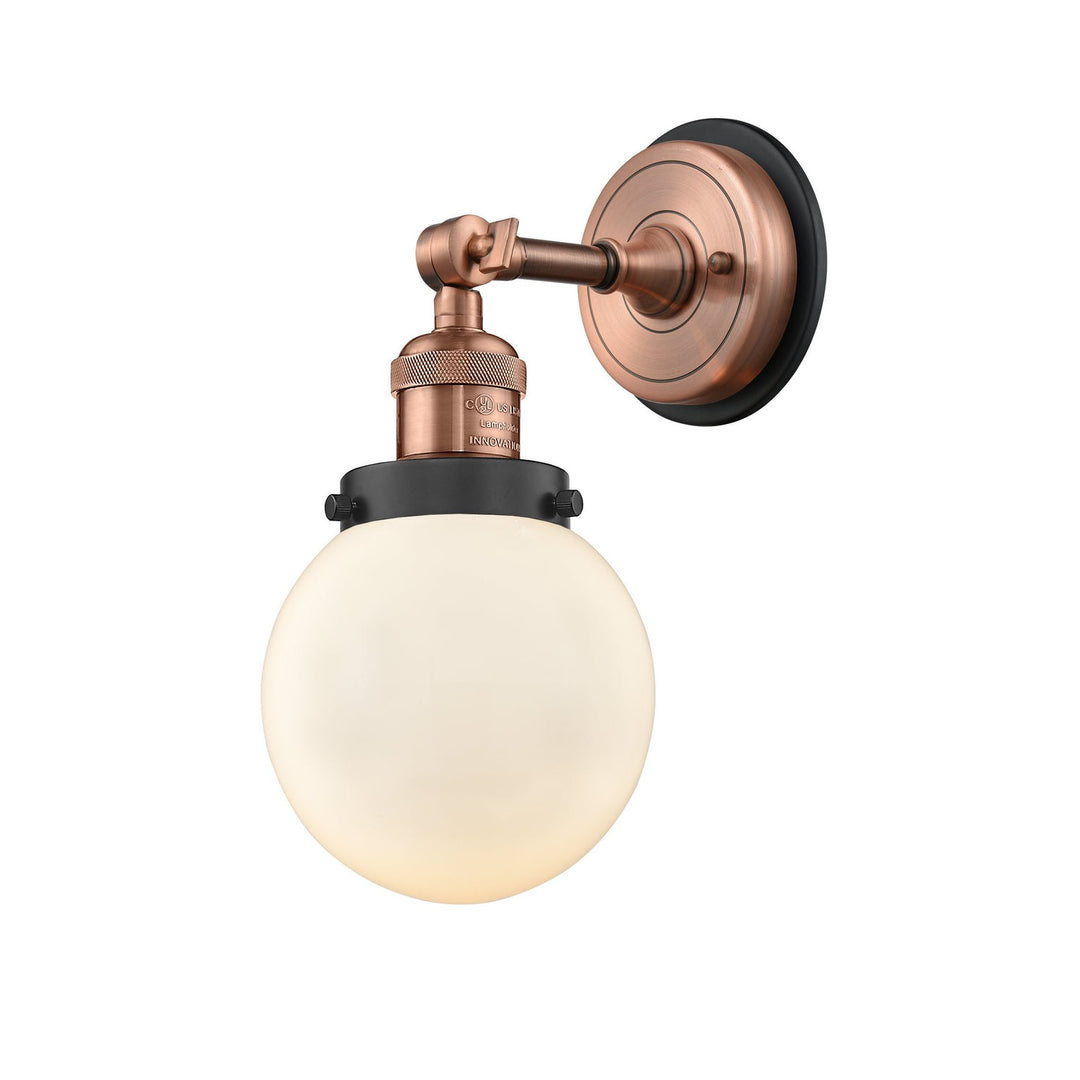 Innovations Franklin Restoration 203BP-ACBK-G201-6 Wall Sconce Light - Antique Copper