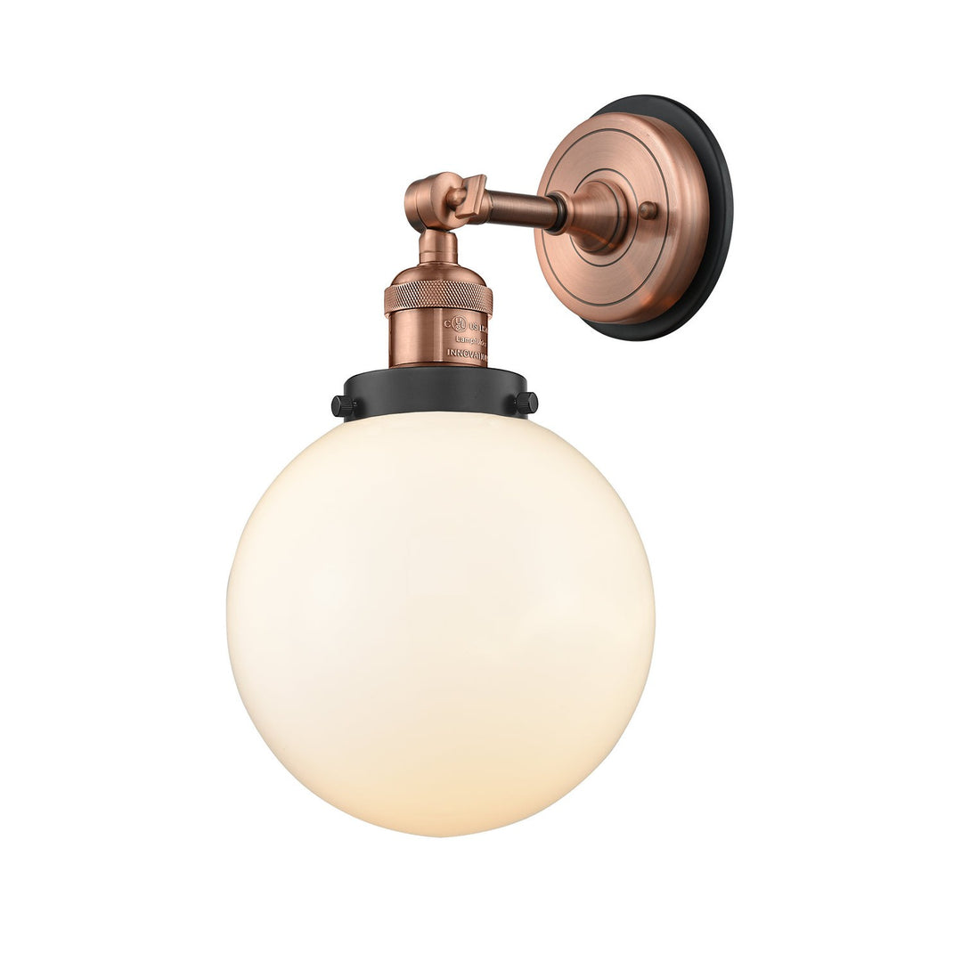 Innovations Franklin Restoration 203BP-ACBK-G201-8 Wall Sconce Light - Antique Copper