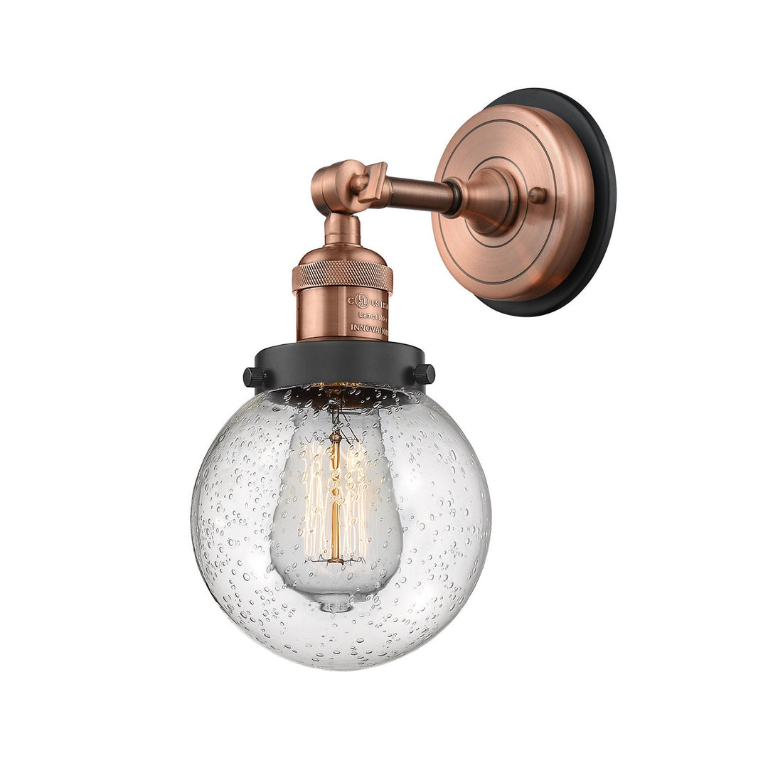 Innovations Franklin Restoration 203BP-ACBK-G204-6 Wall Sconce Light - Antique Copper