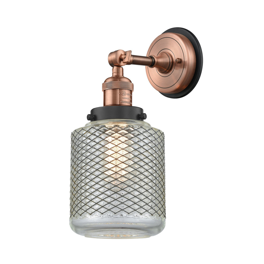 Innovations Franklin Restoration 203BP-ACBK-G262 Wall Sconce Light - Antique Copper