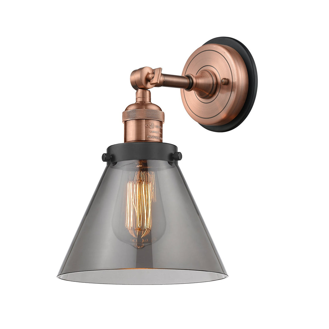 Innovations Franklin Restoration 203BP-ACBK-G43 Wall Sconce Light - Antique Copper