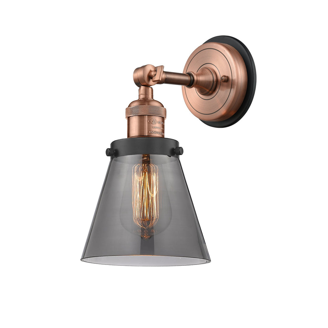 Innovations Franklin Restoration 203BP-ACBK-G63 Wall Sconce Light - Antique Copper
