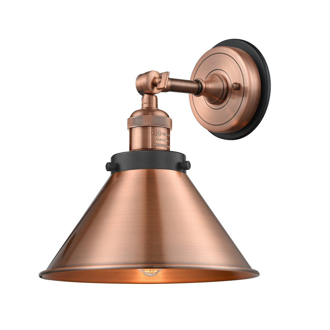 Innovations Franklin Restoration 203BP-ACBK-M10-AC Wall Sconce Light - Antique Copper
