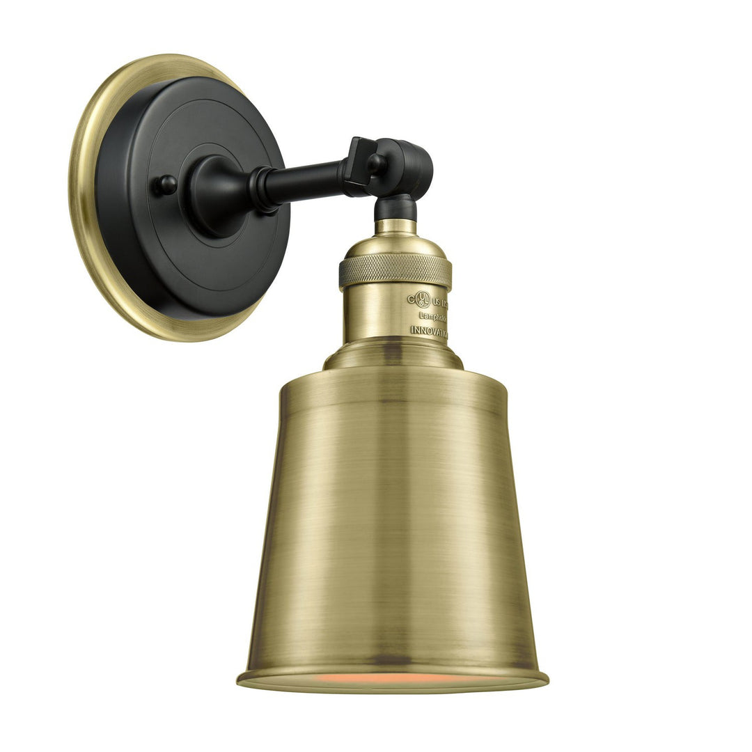 Innovations Franklin Restoration 203BP-BABAB-M9-AB Wall Sconce Light - Black Antique Brass