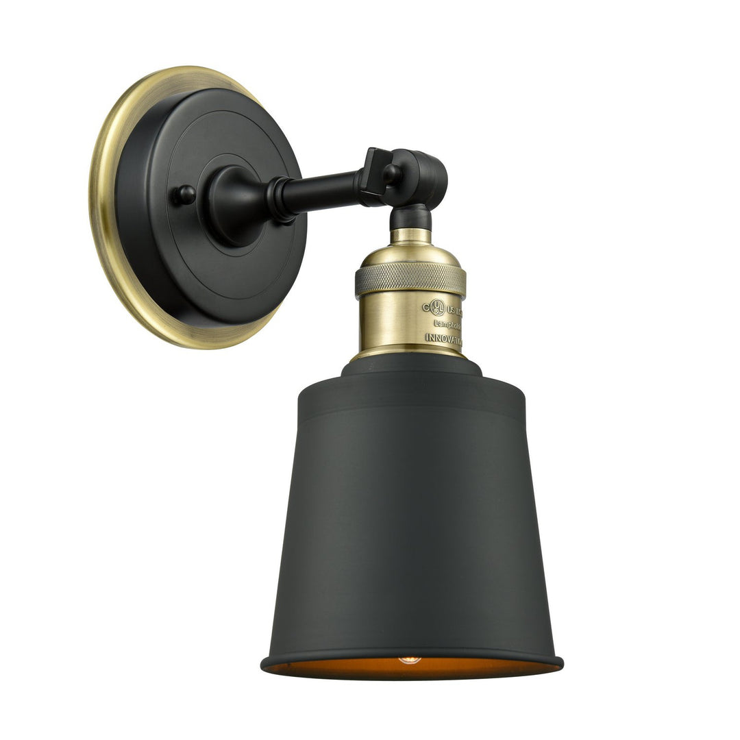 Innovations Franklin Restoration 203BP-BABAB-M9-BK Wall Sconce Light - Black Antique Brass