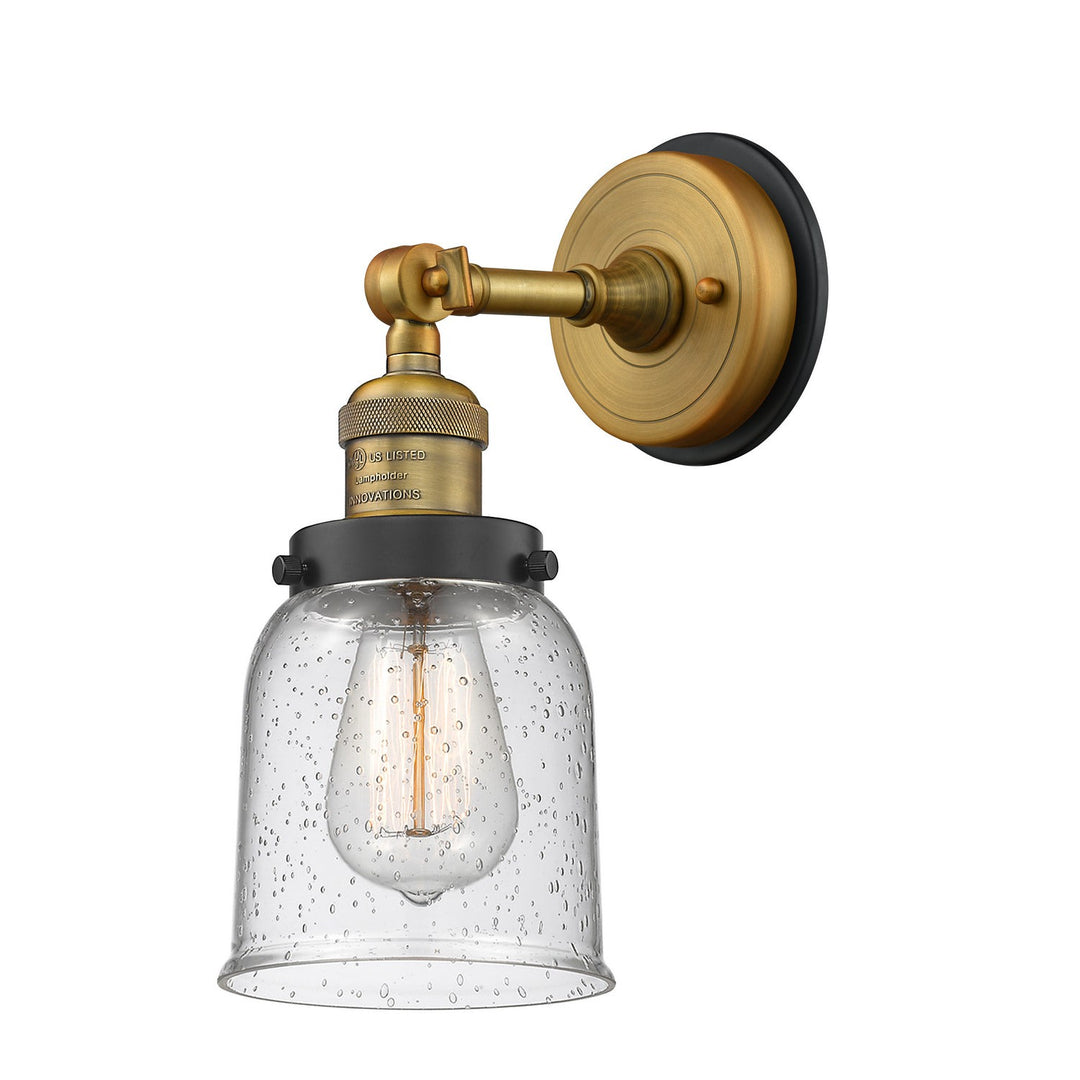 Innovations Franklin Restoration 203BP-BABK-G54 Wall Sconce Light - Black Antique Brass