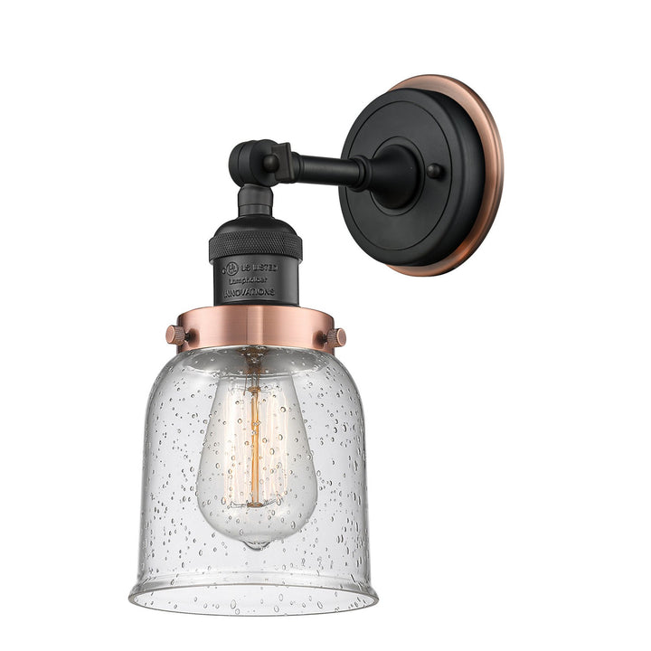Innovations Franklin Restoration 203BP-BKAC-G54 Wall Sconce Light - Black Antique Brass
