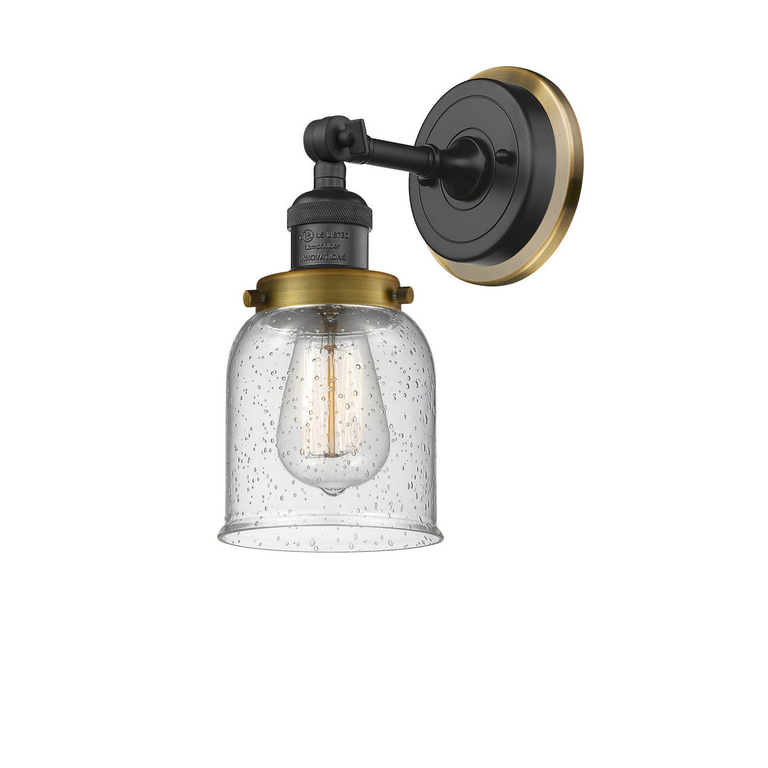 Innovations Franklin Restoration 203BP-BKBB-G54 Wall Sconce Light - Black Antique Brass