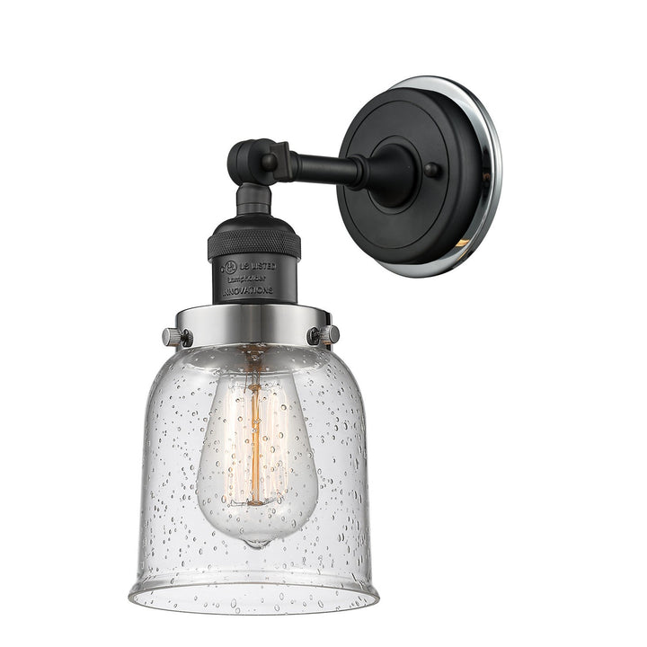Innovations Franklin Restoration 203BP-BKPC-G54 Wall Sconce Light - Black Antique Brass