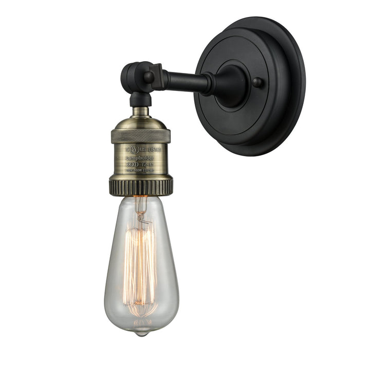 Innovations Franklin Restoration 203BP-NH-BAB Wall Sconce Light - Black Antique Brass