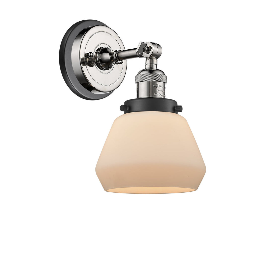 Innovations Franklin Restoration 203BP-PNBK-G171 Wall Sconce Light - Polished Nickel