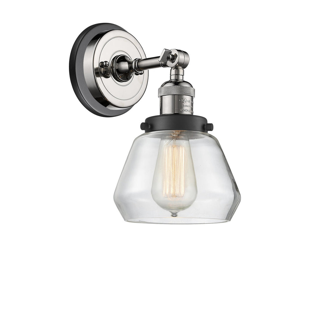 Innovations Franklin Restoration 203BP-PNBK-G172 Wall Sconce Light - Polished Nickel