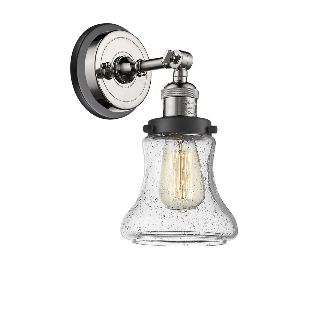 Innovations Franklin Restoration 203BP-PNBK-G194 Wall Sconce Light - Polished Nickel