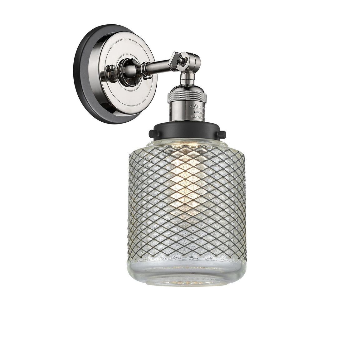 Innovations Franklin Restoration 203BP-PNBK-G262 Wall Sconce Light - Polished Nickel