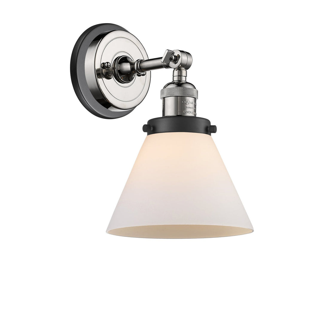 Innovations Franklin Restoration 203BP-PNBK-G41 Wall Sconce Light - Polished Nickel