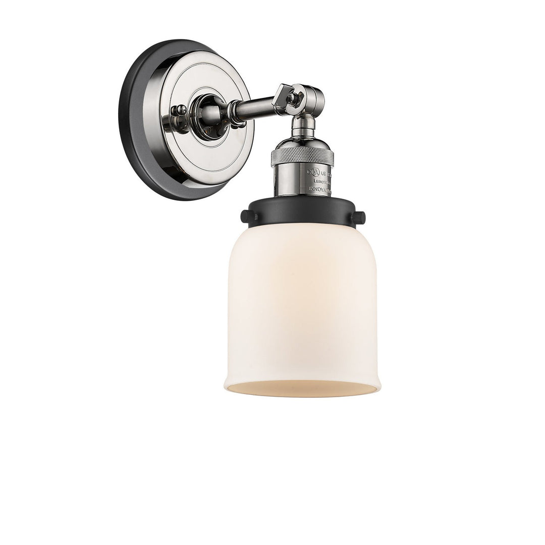 Innovations Franklin Restoration 203BP-PNBK-G51 Wall Sconce Light - Polished Nickel