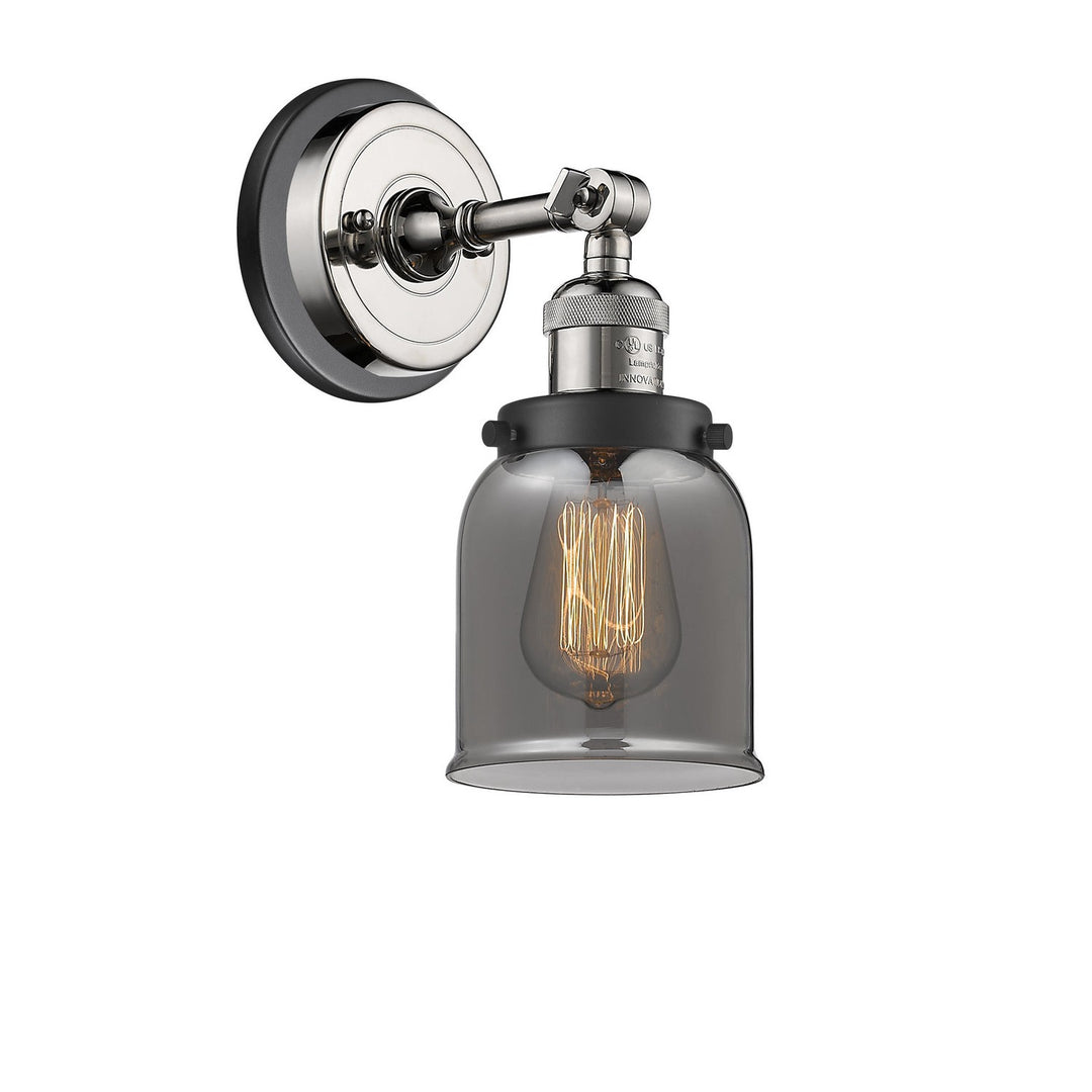 Innovations Franklin Restoration 203BP-PNBK-G53 Wall Sconce Light - Polished Nickel
