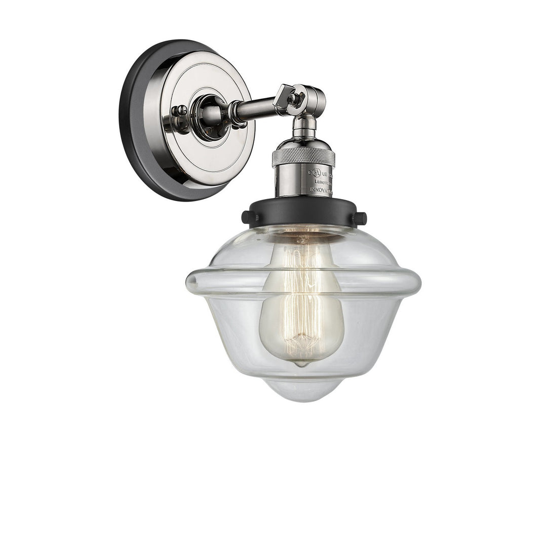 Innovations Franklin Restoration 203BP-PNBK-G532 Wall Sconce Light - Polished Nickel