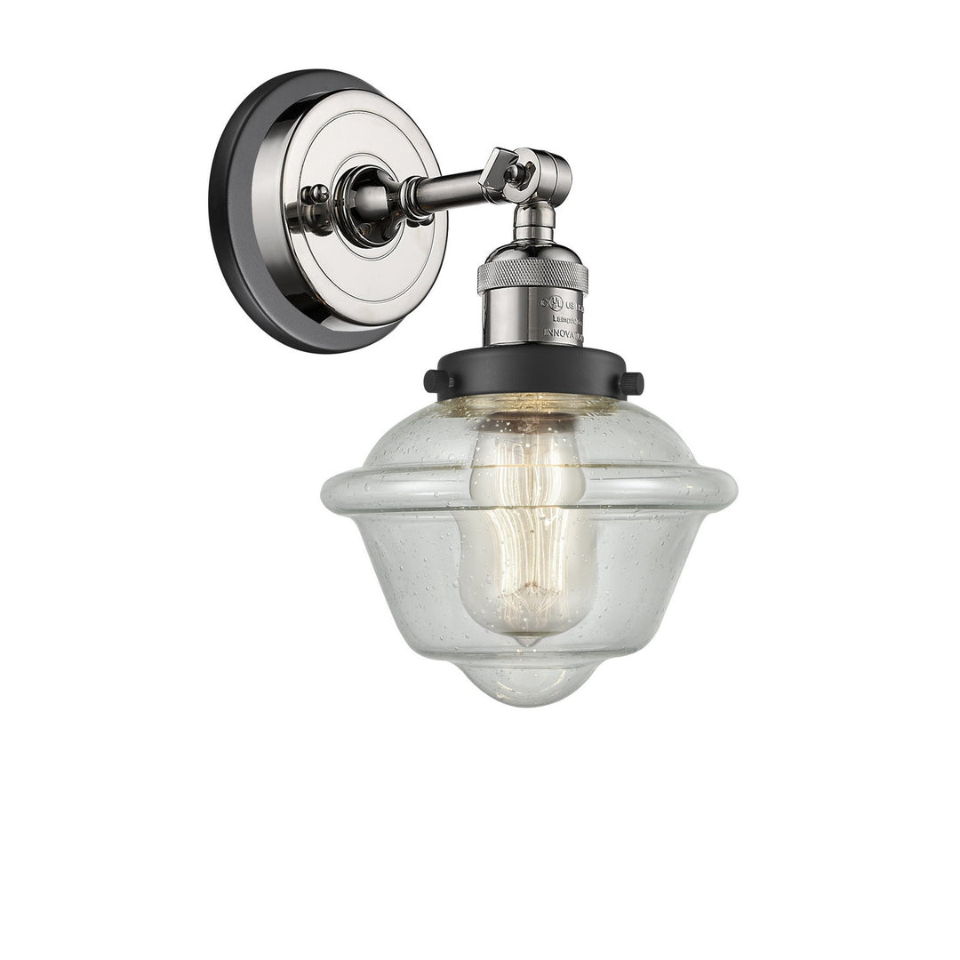 Innovations Franklin Restoration 203BP-PNBK-G534 Wall Sconce Light - Polished Nickel
