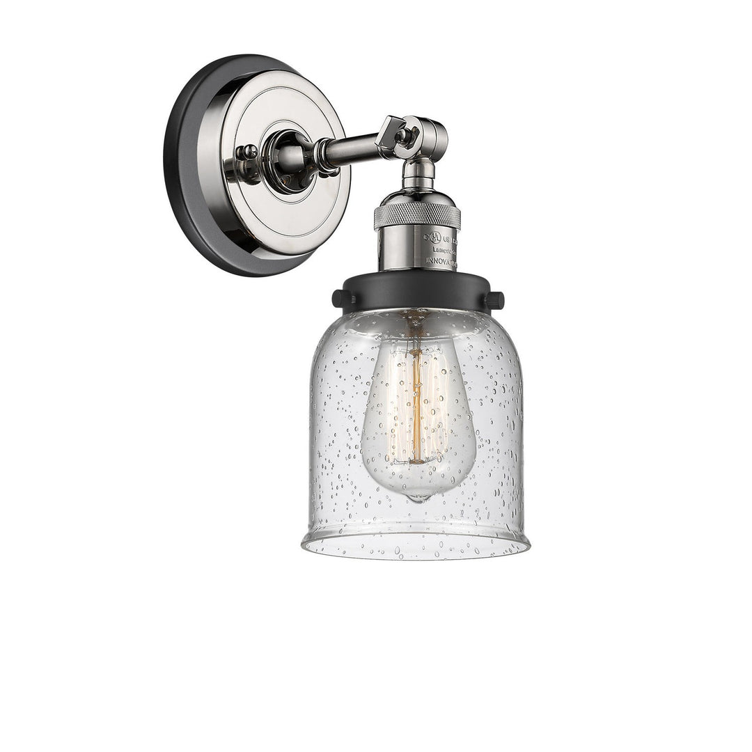 Innovations Franklin Restoration 203BP-PNBK-G54 Wall Sconce Light - Polished Nickel