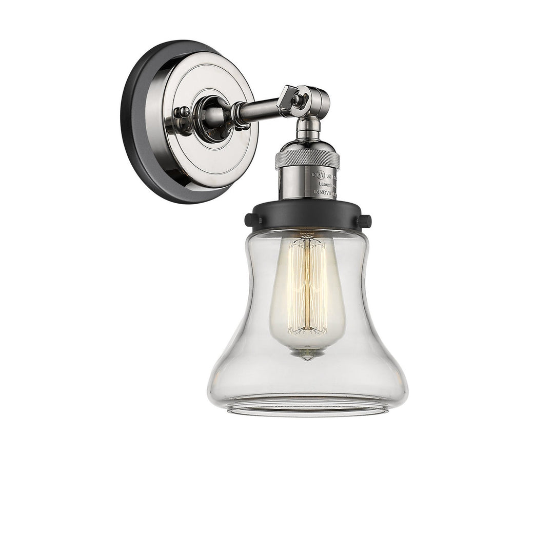 Innovations Franklin Restoration 203BP-PNBK-G192 Wall Sconce Light - Polished Nickel