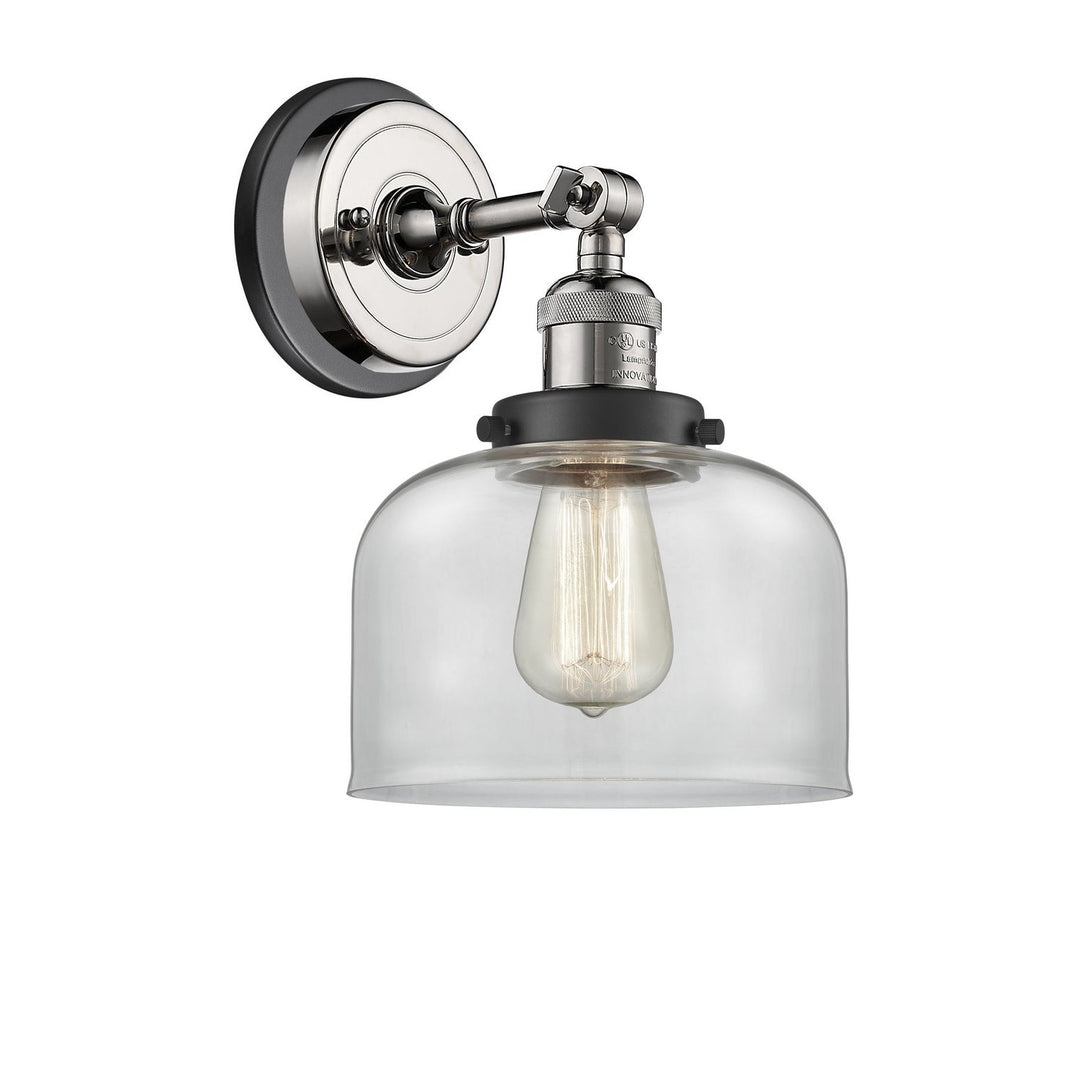 Innovations Franklin Restoration 203BP-PNBK-G72 Wall Sconce Light - Polished Nickel