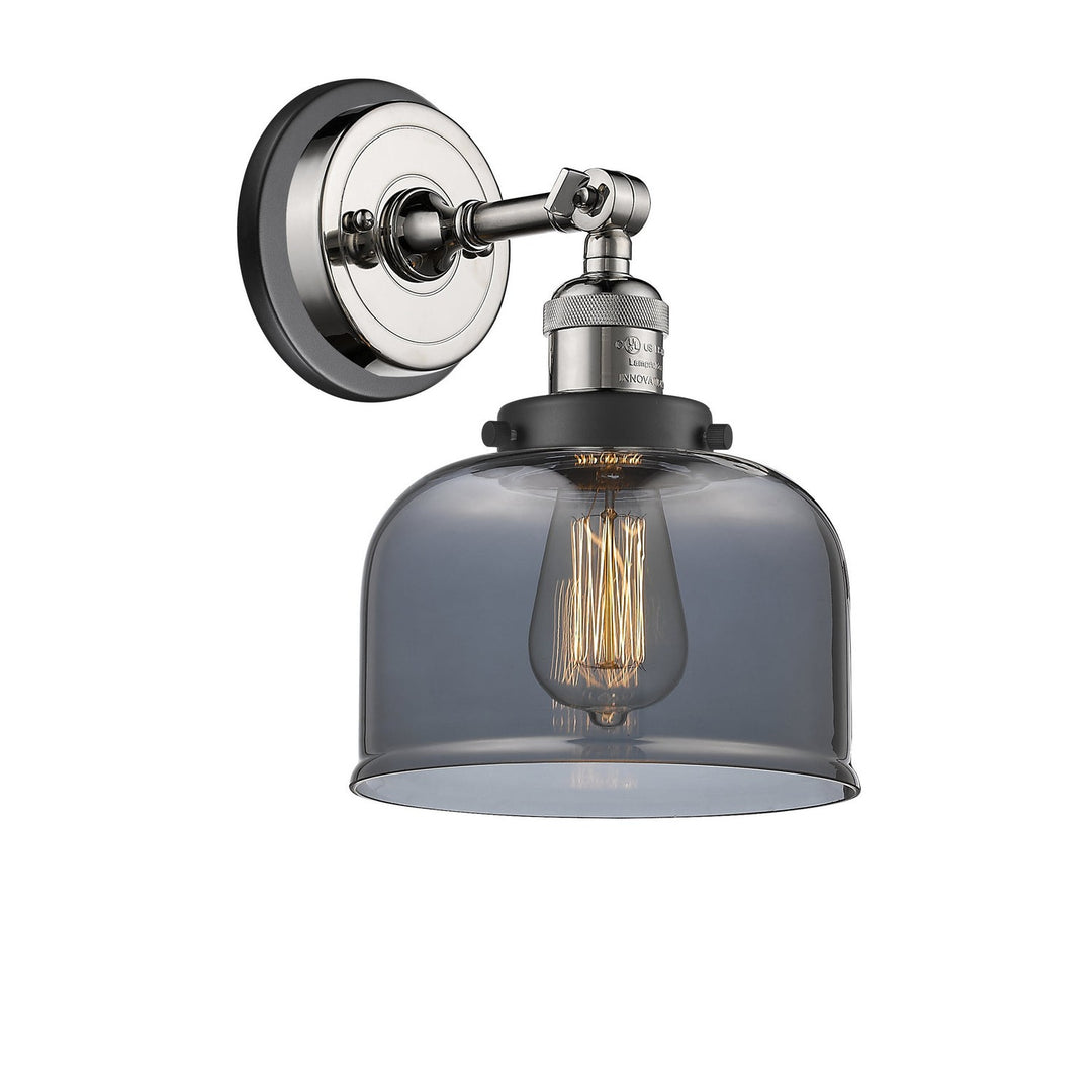 Innovations Franklin Restoration 203BP-PNBK-G73 Wall Sconce Light - Polished Nickel