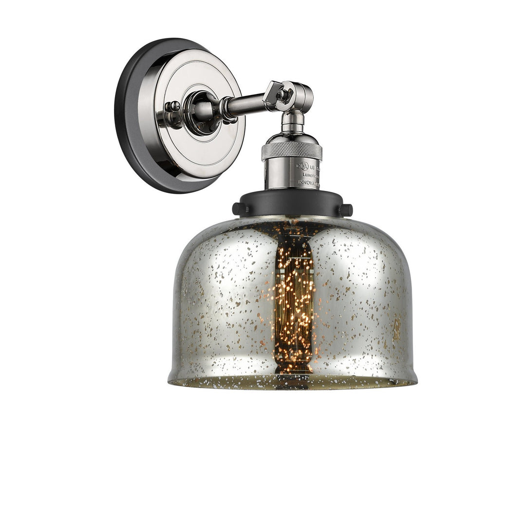 Innovations Franklin Restoration 203BP-PNBK-G78 Wall Sconce Light - Polished Nickel