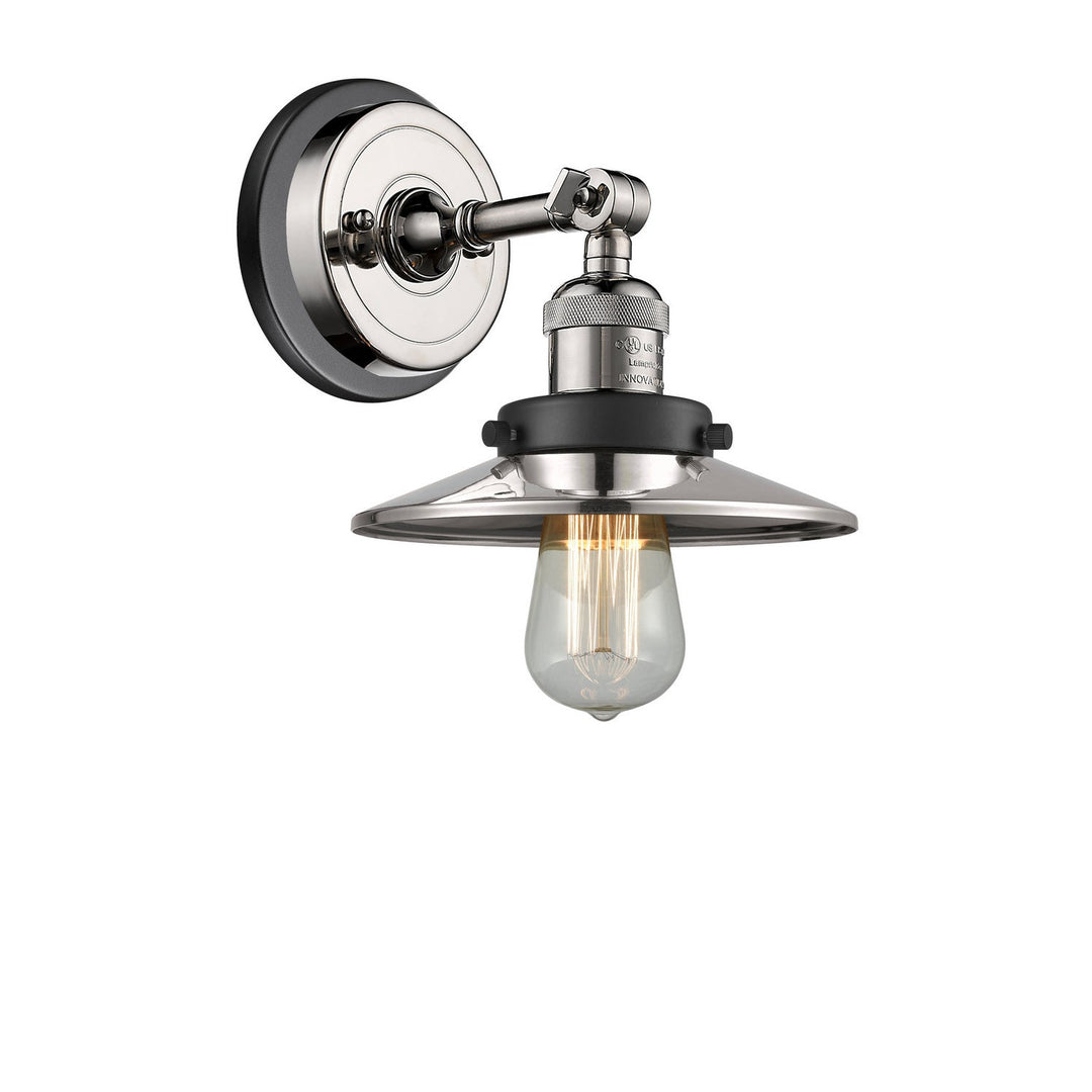 Innovations Franklin Restoration 203BP-PNBK-M1-PN Wall Sconce Light - Polished Nickel