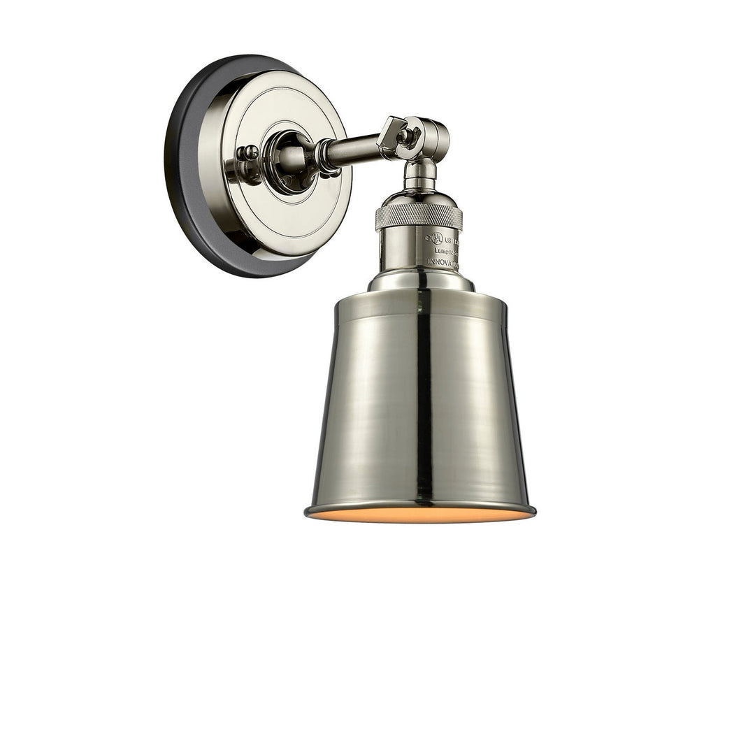 Innovations Franklin Restoration 203BP-PNBK-M9-PN Wall Sconce Light - Polished Nickel