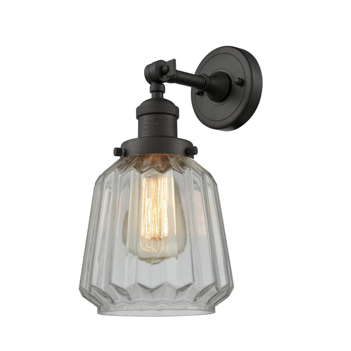 Innovations Franklin Restoration 203-OB-G142-LED Wall Sconce Light - Oil Rubbed Bronze