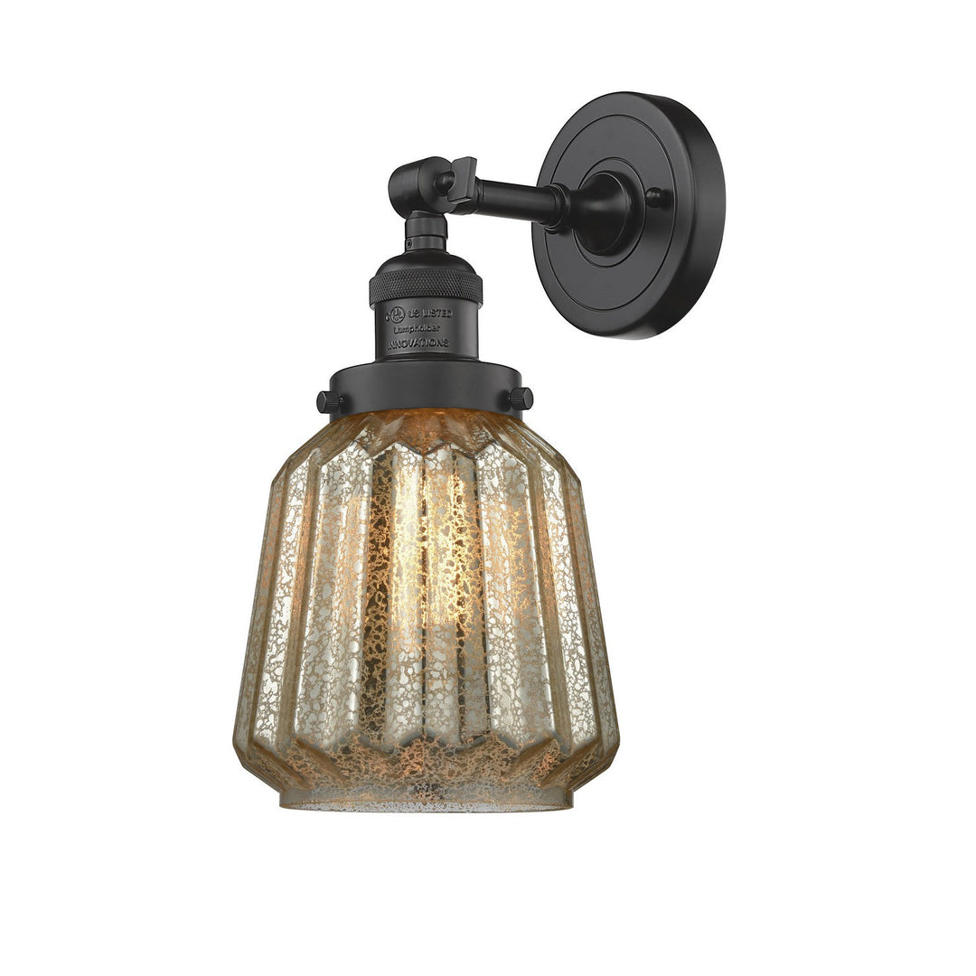Innovations Franklin Restoration 203-OB-G146-LED Wall Sconce Light - Oil Rubbed Bronze