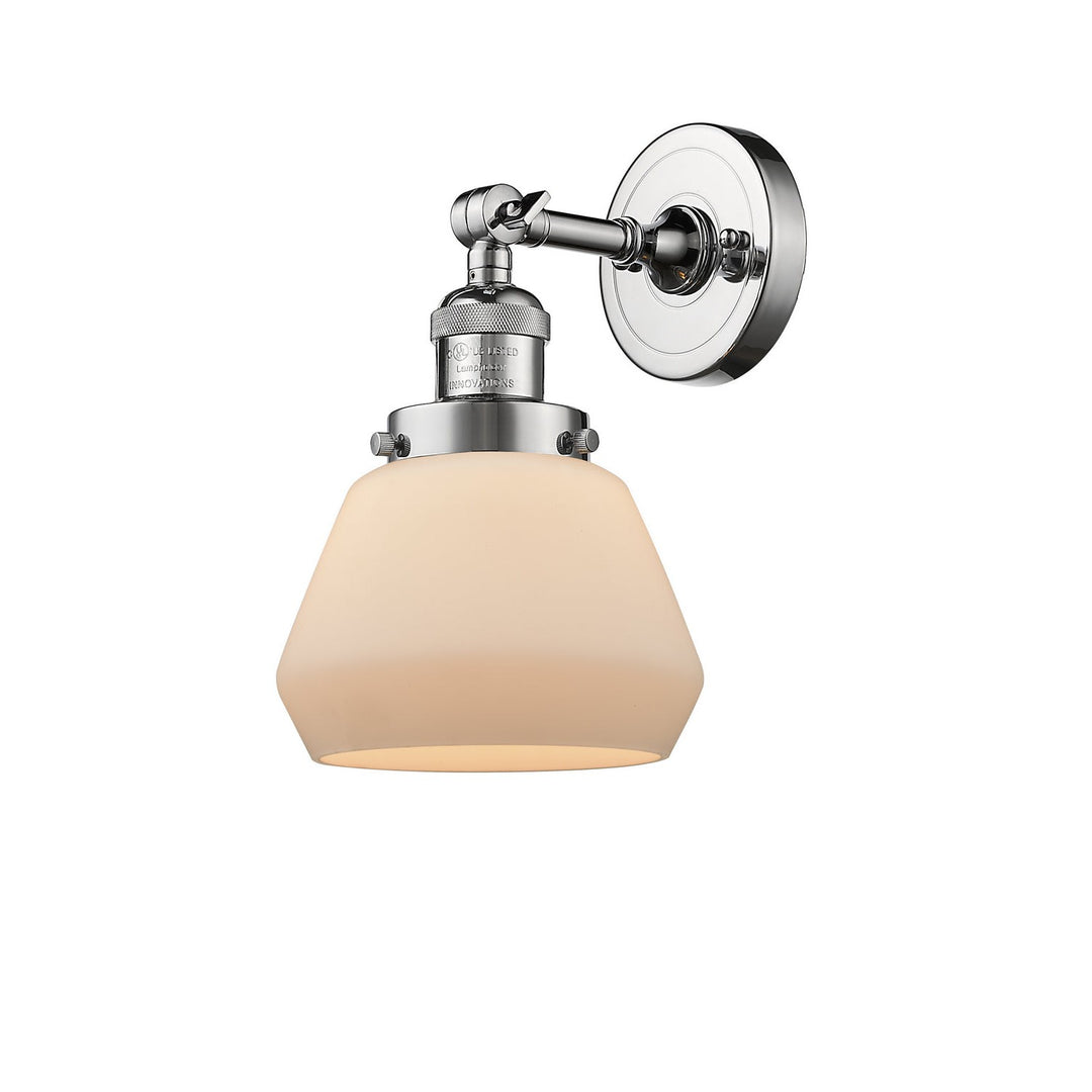 Innovations Franklin Restoration 203-PC-G171-LED Wall Sconce Light - Polished Chrome