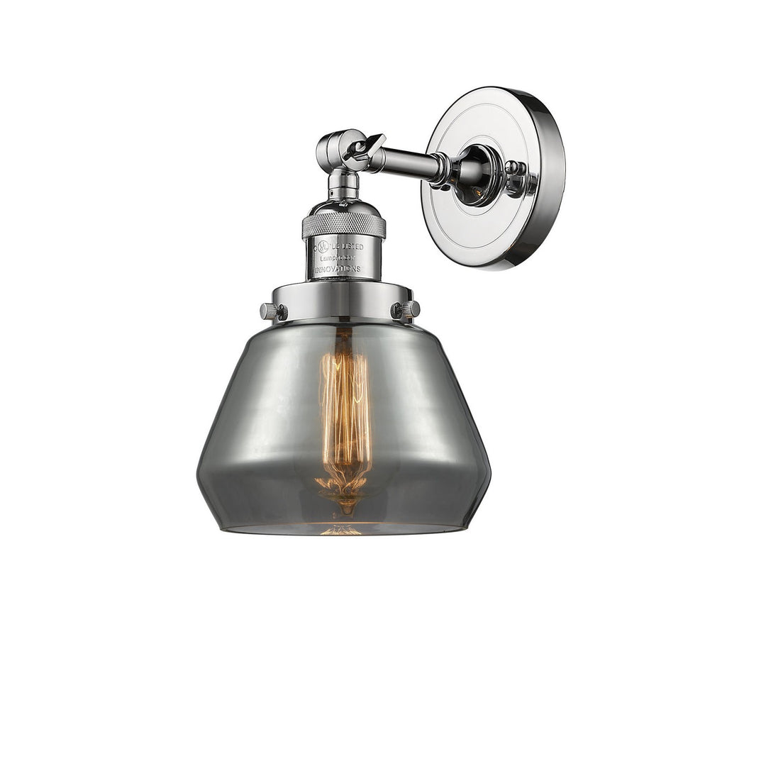 Innovations Franklin Restoration 203-PC-G173-LED Wall Sconce Light - Polished Chrome