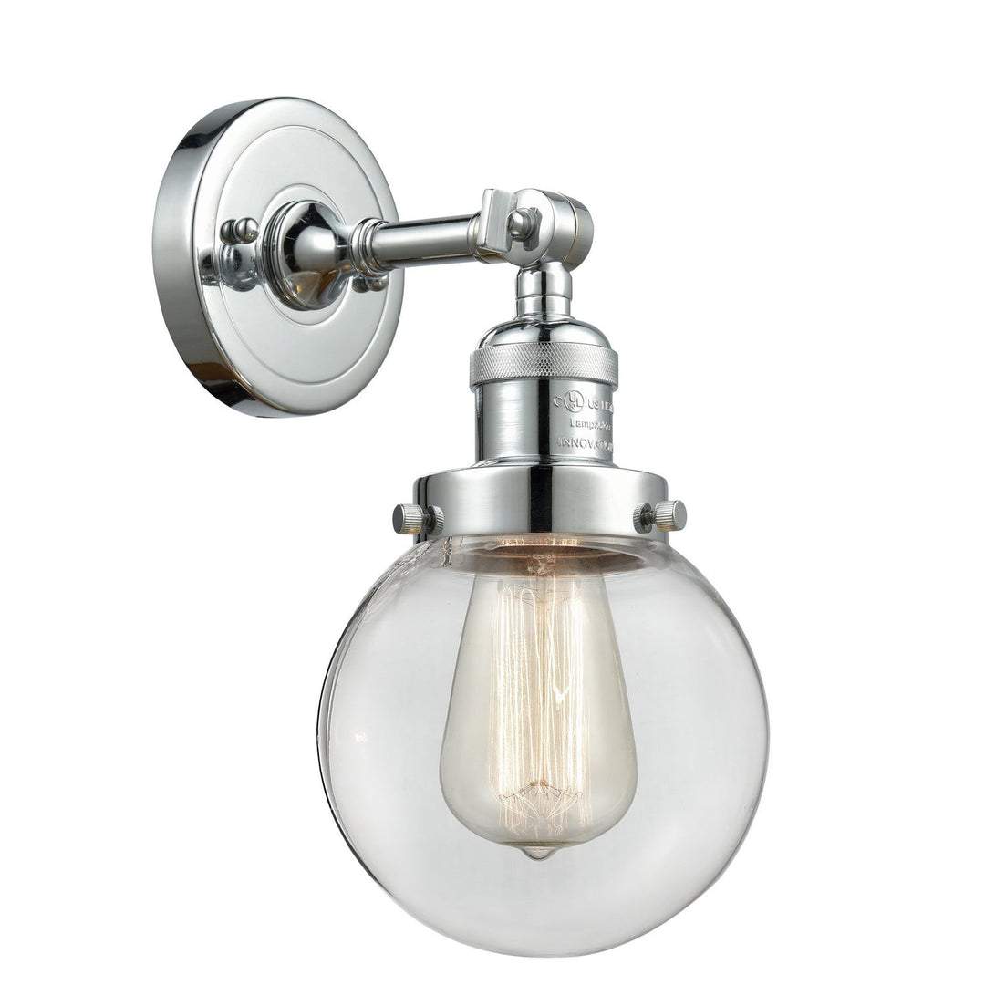 Innovations Franklin Restoration 203-PC-G202-6-LED Wall Sconce Light - Polished Chrome