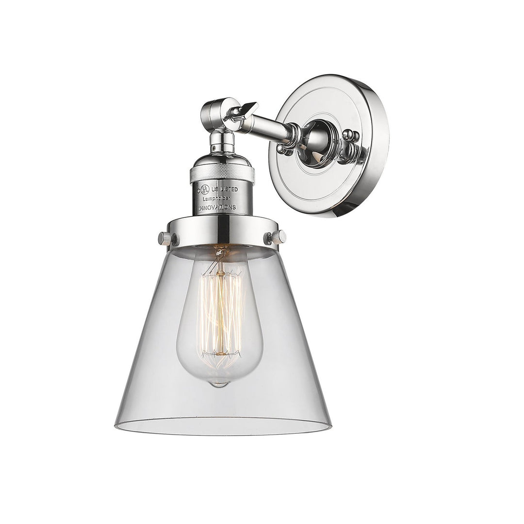 Innovations Franklin Restoration 203-PC-G62-LED Wall Sconce Light - Polished Chrome