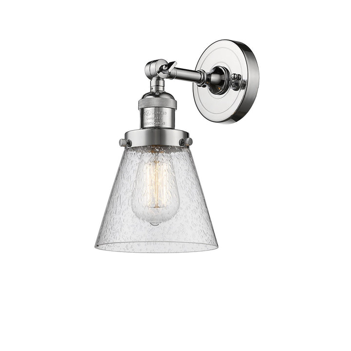 Innovations Franklin Restoration 203-PC-G64-LED Wall Sconce Light - Polished Chrome