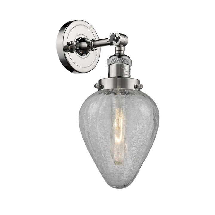 Innovations Franklin Restoration 203-PN-G165-LED Wall Sconce Light - Polished Nickel