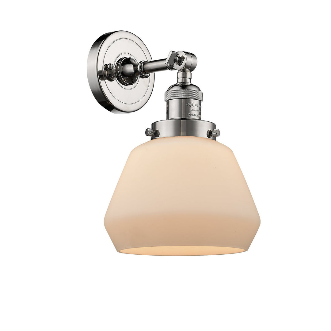 Innovations Franklin Restoration 203-PN-G171-LED Wall Sconce Light - Polished Nickel