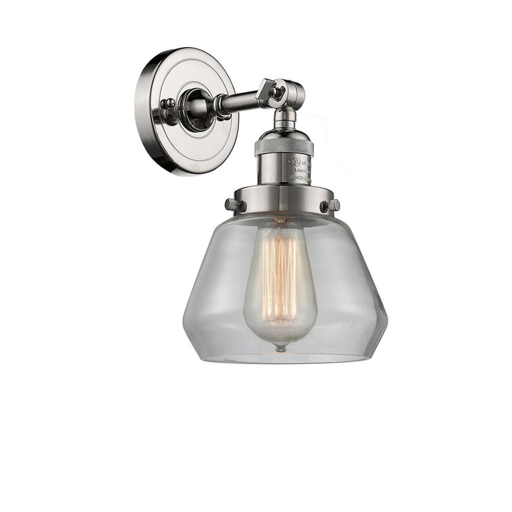 Innovations Franklin Restoration 203-PN-G172-LED Wall Sconce Light - Polished Nickel
