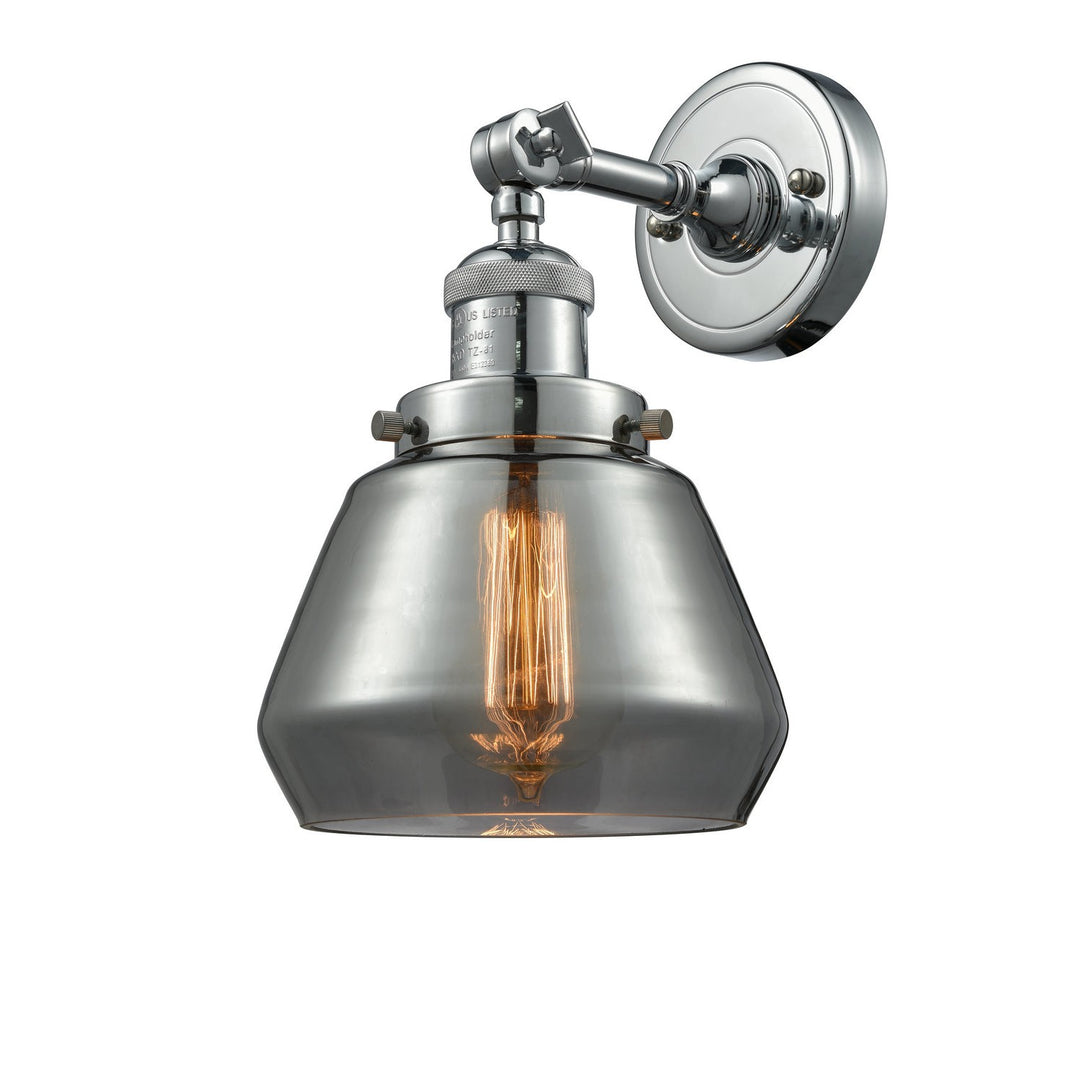 Innovations Franklin Restoration 203-PN-G173-LED Wall Sconce Light - Polished Nickel