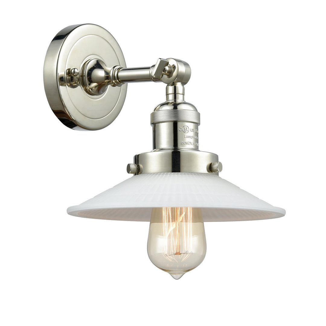 Innovations Franklin Restoration 203-PN-G1-LED Wall Sconce Light - Polished Nickel