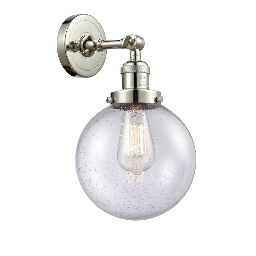 Innovations Franklin Restoration 203-PN-G204-8 Wall Sconce Light - Polished Nickel