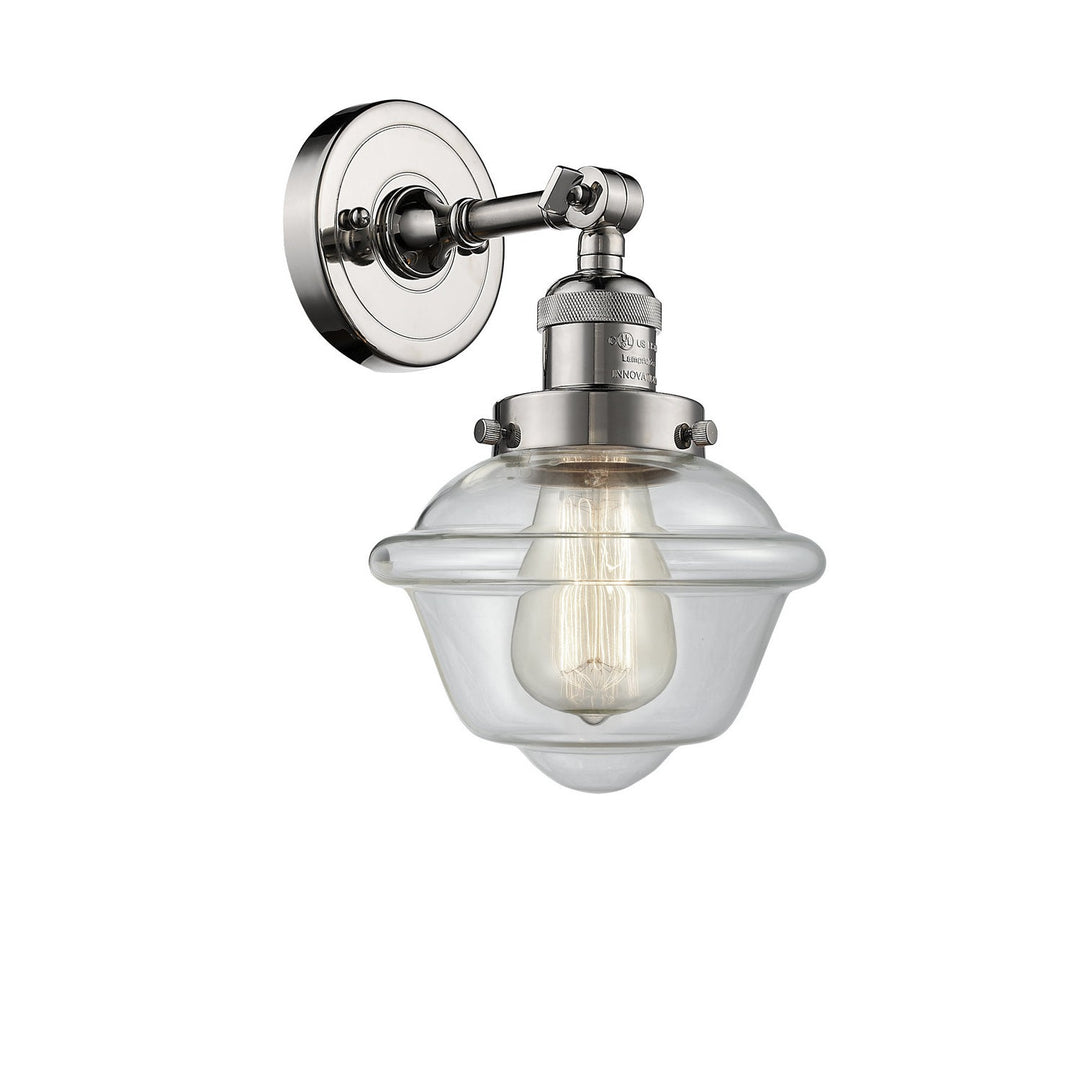 Innovations Franklin Restoration 203-PN-G532-LED Wall Sconce Light - Polished Nickel