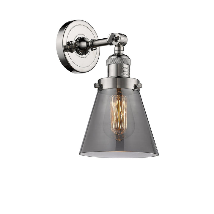 Innovations Franklin Restoration 203-PN-G63-LED Wall Sconce Light - Polished Nickel